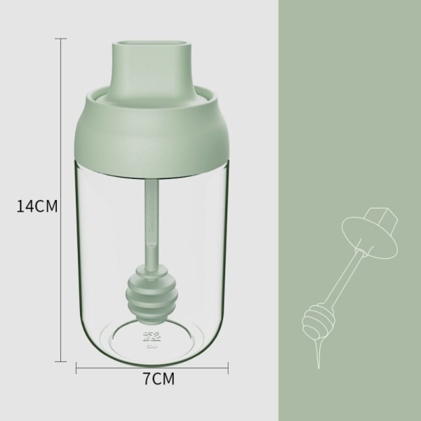 Kryddlåda i glas Kryddburk GRÖN B B green B-B