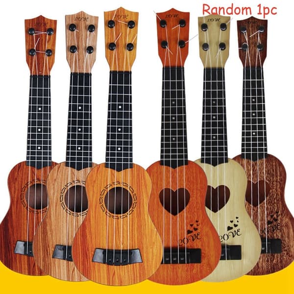 Slumpfärg 1 st Simuleringsgitarr Mini Ukulele 1 1