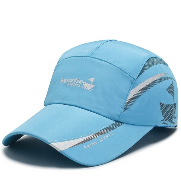 Qucik Dry Baseball Caps Golf Fishing Cap SKY BLUE sky blue