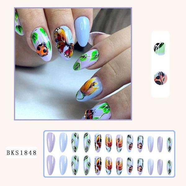 Almond Fake Nails False Nail 4 4 4
