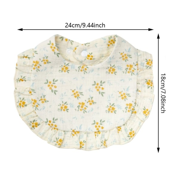 Baby Flower Bibs Pannband 6 6 6