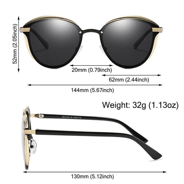 Oversized solbriller Cateye solbriller BRUN BRUN Brown