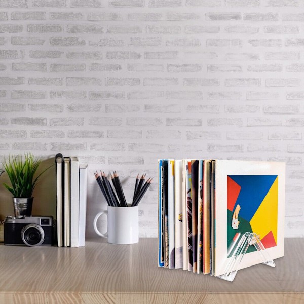 CD-tallennusteline Record Rack Book Organizer