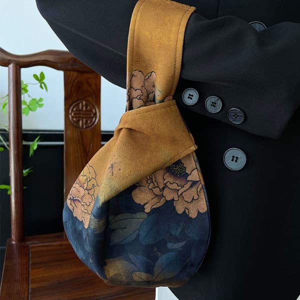 Flower Handbag Knot Wrist Bag 3 3 3