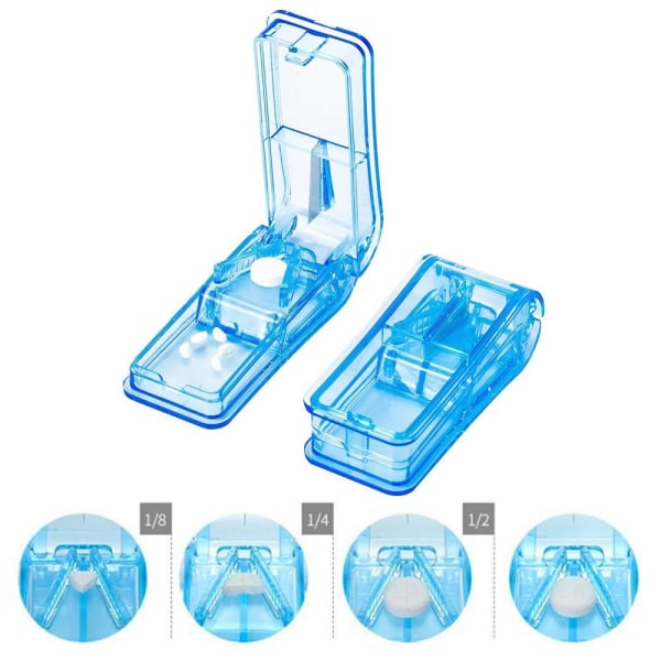Mini Pill Splitter Multiple Pill Cutter TRANSPARANT transparent