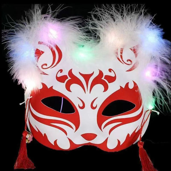 LED Maske Ræve Maske TYPE E TYPE E Type E