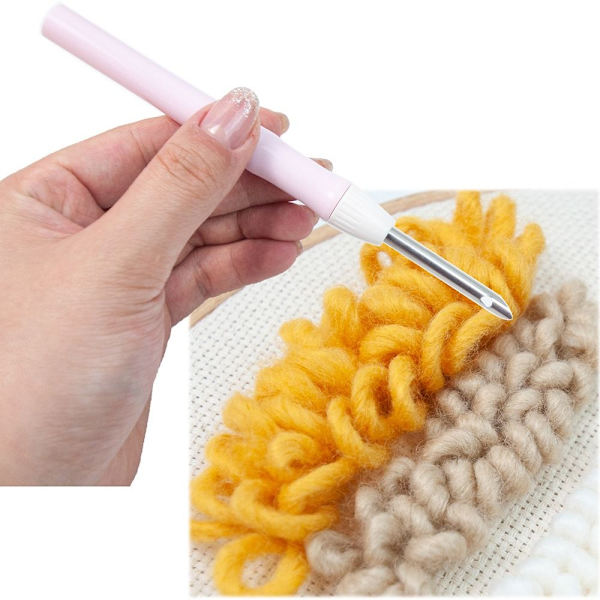 Broderi Stitch Pen Punch Nåle Værktøj GRÅ Grey