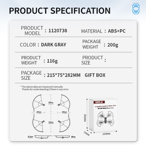 Propell Guard Protective Cover Protection dark grey