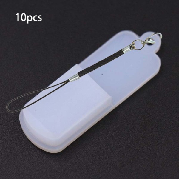 10 Stk U Disk Opbevaring Case U Disk Cover TRANSPARENT transparent