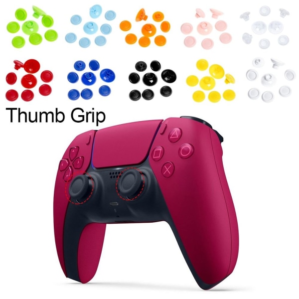 8 kpl Thumbstick Grips Peukalokahva PUNAINEN red