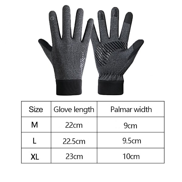 Varma thermal handskar Ridhandskar GRÅ L grey L