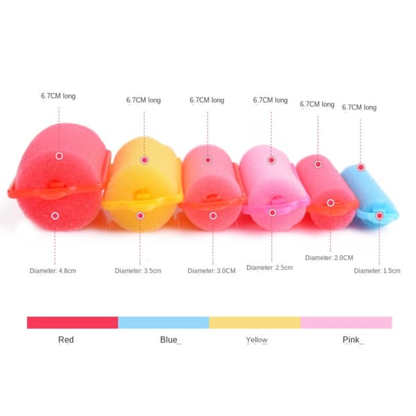 Rollers Curlers Sponge Foam Curler 3CM8PCS 8ST 3CM8PCs