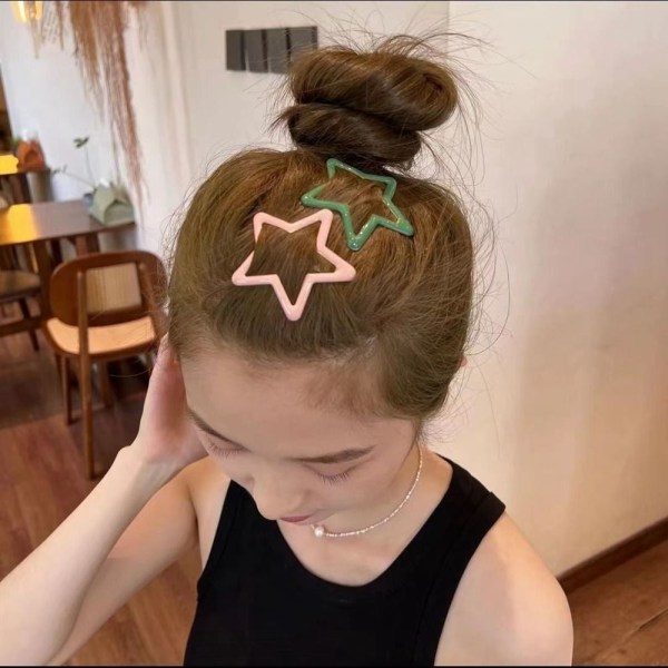 Star Hårklemmer Bangs Hårnål FARGE 3 FARGE 3 Color 3