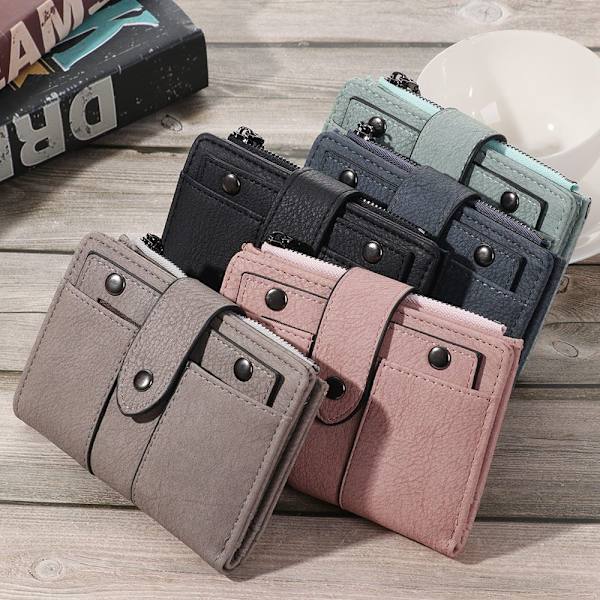 Folding Small Portemonnee Korthållare Purse GRÅ grey