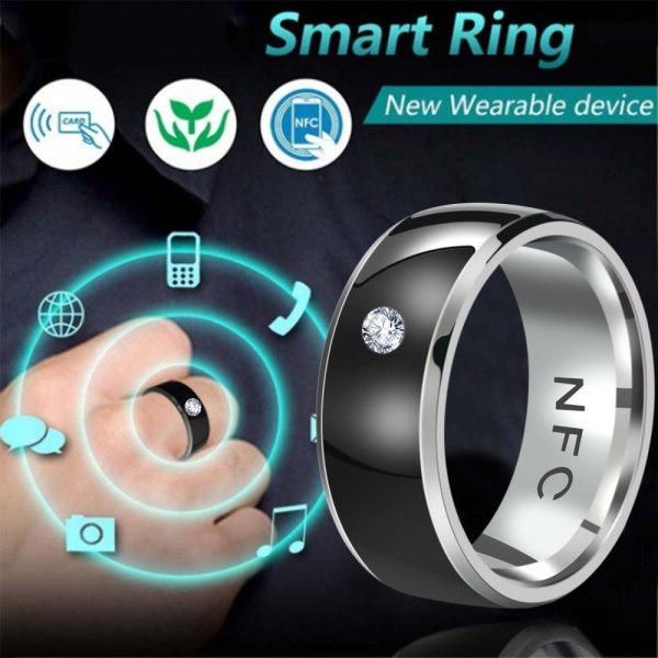 NFC Smart Ring Finger Digital Ring MUSTA 11 11 BLACK 11-11