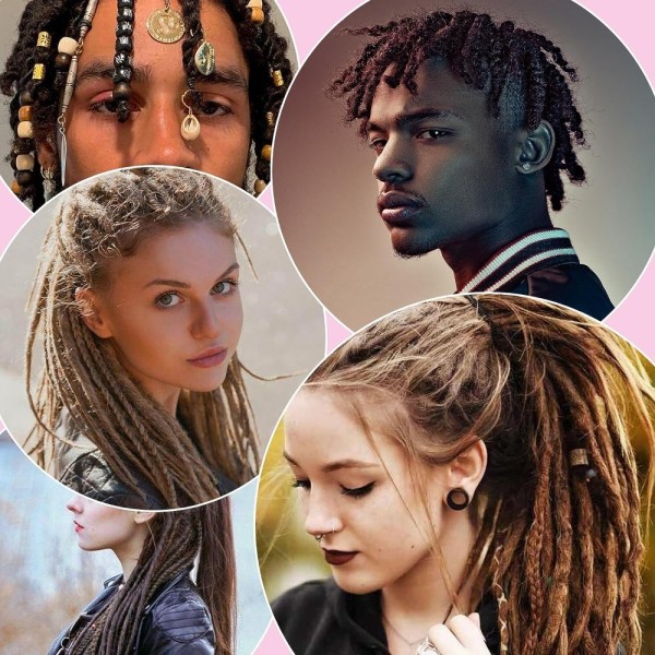 230stk Flette Hårtilbehør Flettesmykker Dreadlocks Hår 230pcs