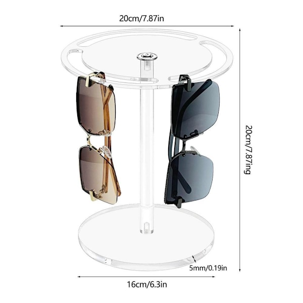 Solbriller Organizer Brille Display Rack SORT black