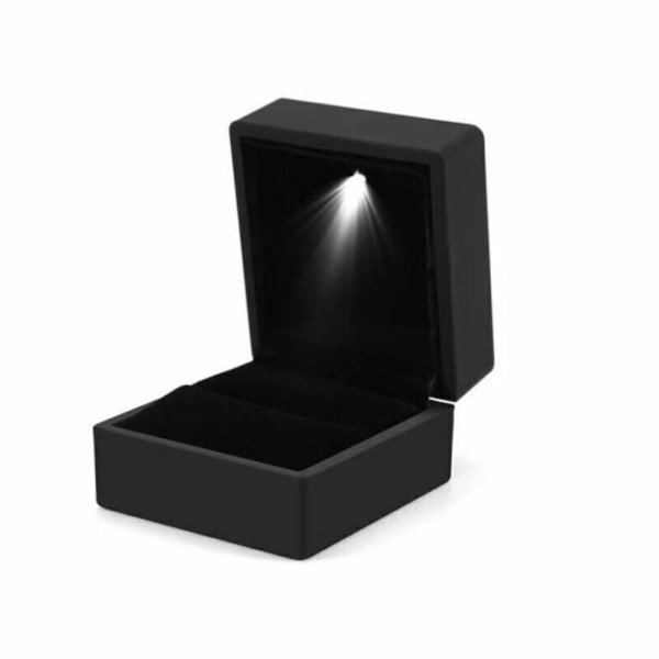 LED Sormus Korvakorut Box Case MUSTA black