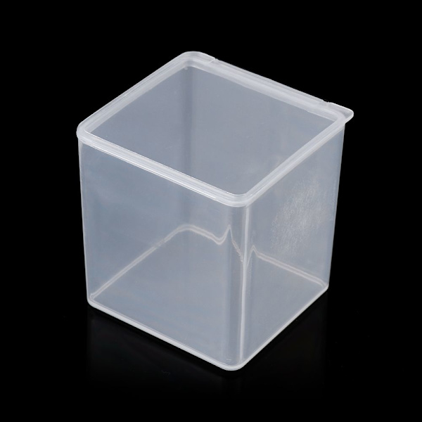 Små förvaringsboxpärlor Behållare 4X4X4.7CM 4x4x4.7cm
