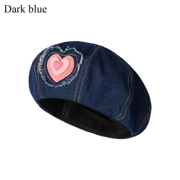 Berets Hat Painter Cap TUMMAN SININEN dark blue