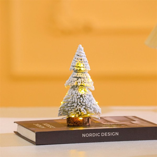 Tårnformet træ Fyrtårn Flocked Cedar Tree 15CM 15cm