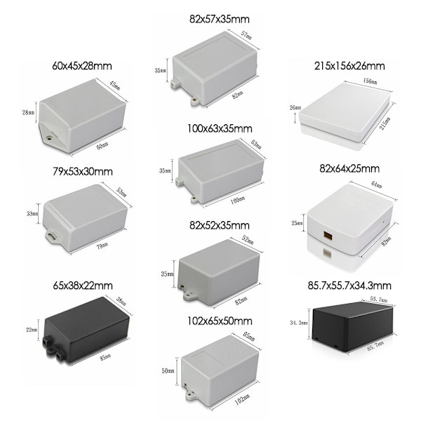 Elektroninen projektilaatikko vedenpitävä cover 215X156X26MM 215x156x26mm