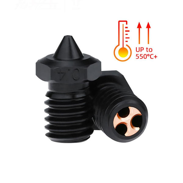 1st E33D V6 munstycke 3D skrivarmunstycke 1,0MM 1,0MM 1.0mm