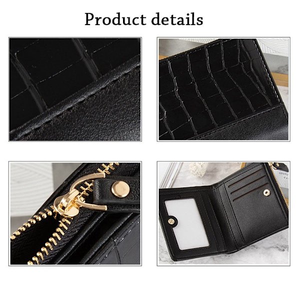Kort pung pengetaske SORT black
