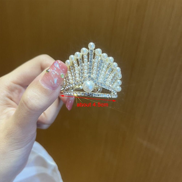 2 kpl Pearl Hair Clip High Ponytail Claw Clip B B B