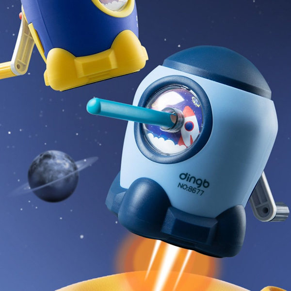 Kynänteroitin, kaksi vaihdetta, säädettävä BLUE ROCKET ROCKET Blue Rocket-Rocket