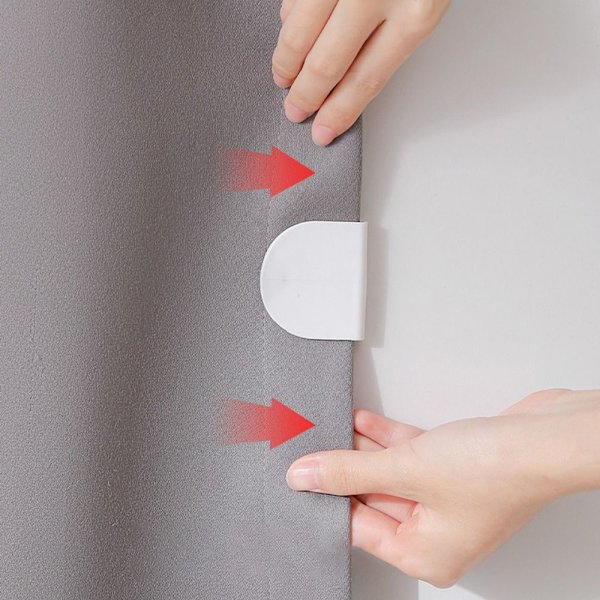 Bath Curtain Fixing Brackle No Punching Curtain Buckle