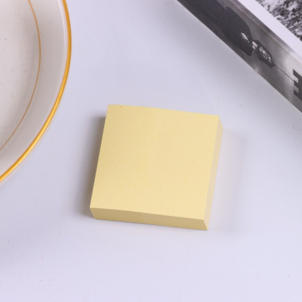 10 bøger/sæt Sticky Notes Times Sticky LYS GUL 7 7 Light Yellow 7-7
