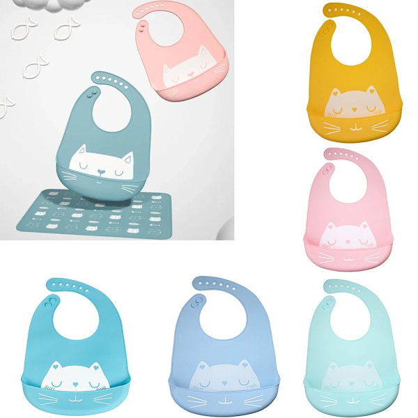 Baby Haklappar Matning Baby Saliv Handduk SKY BLUE Sky Blue