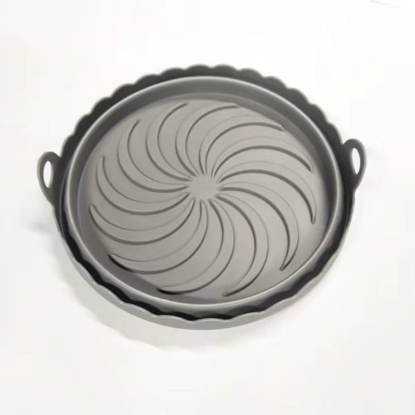 Air Fryer Basket Silicone Pot GRAY grey