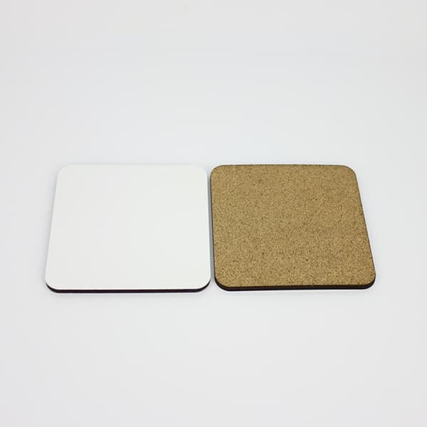 12PCS Sublimation Square Coaster Cork Coasters MDF Coasters