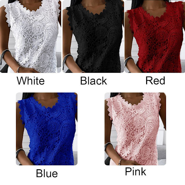 Naisten topit T-paita Vest Tee PUNAINEN XL red XL