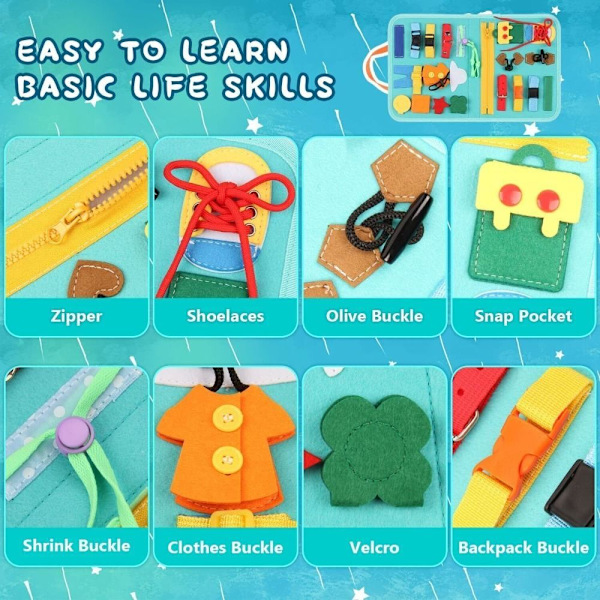 Montessoris Brain -pulmapeli Sensory Board Taitetut kiireiset taulut