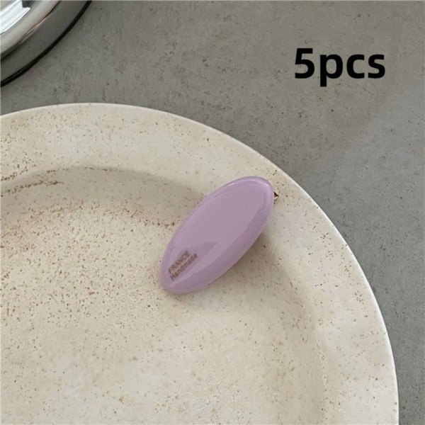 5 stk Akryl Hårnåle Andenæb Clip LILLA purple