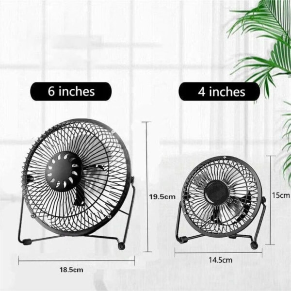 4 tuuman / 6 tuuman / 8 tuuman jäähdytystuuletin USB -jäähdytin 6 tuumaa 6 tuumaa 6inch