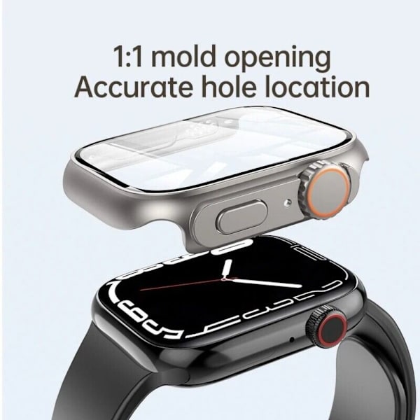 Vaihda Ultra Case PC Tempered Cover -koteloon TITANIUM 41MM 41MM titanium 41MM-41MM