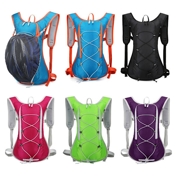 Vattentät Löpning Fotvandring Cykling Hydration Ryggsäck rose red