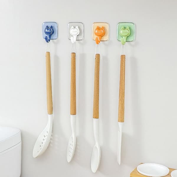 Wall Organizer Läpinäkyvä vaatekoukku VIHREÄ green