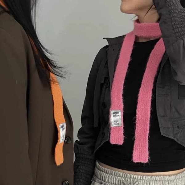 Ullscarf Dam Halsduk ROSA pink