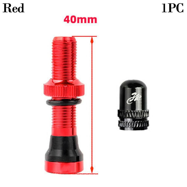 1/2 st Schrader A/V-ventiler Amerikansk ventil RÖD 40MM1PC 1st Red 40mm1pc-1pc