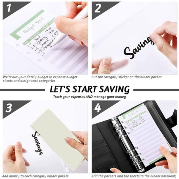 Budgetmapp Budgetbokmapp Kontantkuvert