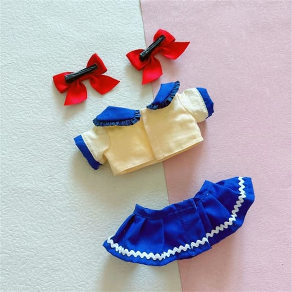 Dockkläder Plysch dockkläder Docka sjömansuniformkjol