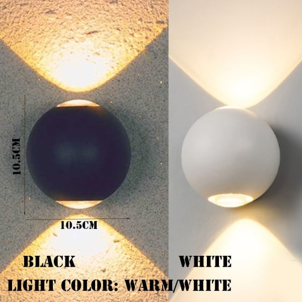 Vegglampe Gårdsvegglamper SORT 2 ORTHO HVIT 2 ORTHO black 2 Ortho white-2 Ortho white