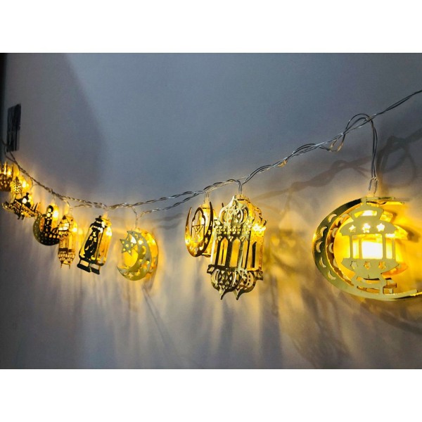 1,65m 10LED LED Strängljus Ramadan Lantern VARM VARM warm