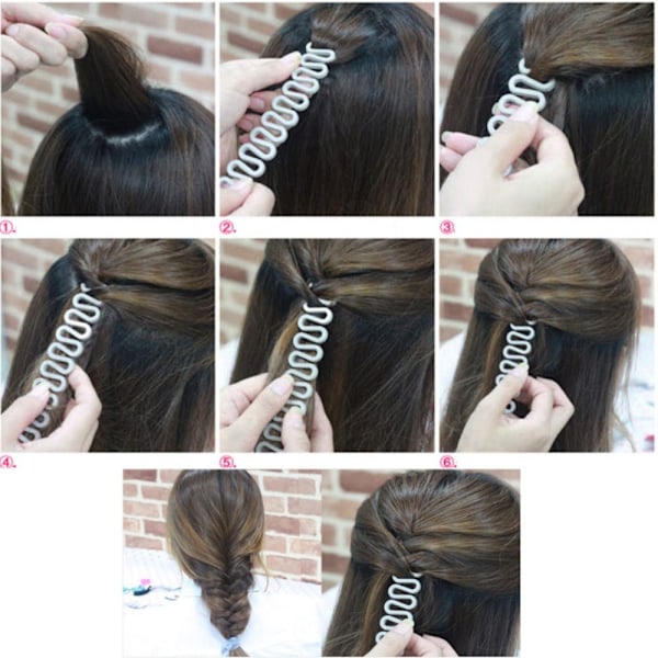 Magic Hair Braiding Wave Hair Braiding Tool SVART Black