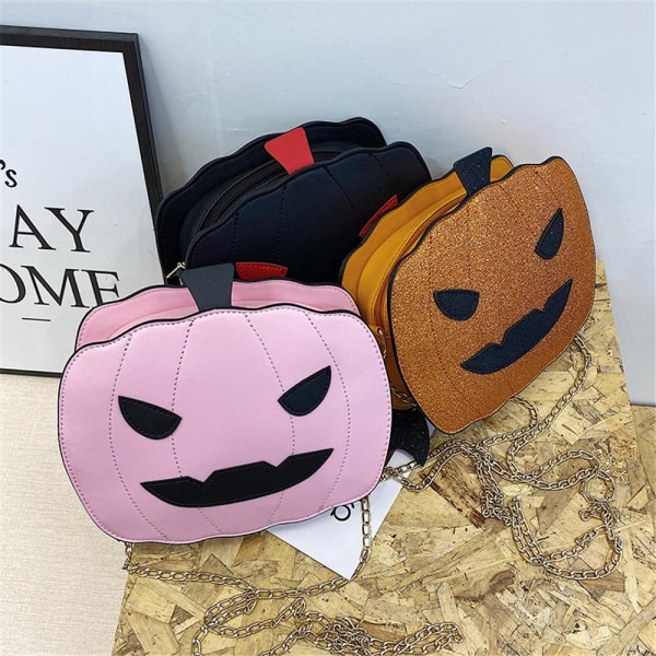 Halloween Pumpkin Bag Crossbody Bag BRUN Brown